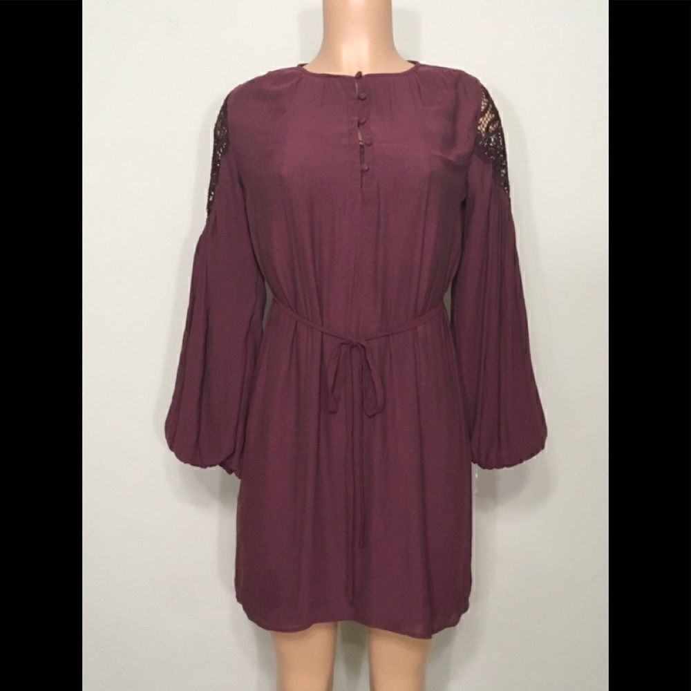 Burgundy shift dress. NWOT